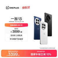 一加 13 高通骁龙 8 至尊版 6000mAh 冰川电池 旗舰影像 OPPO AI游戏 大内存性价比 5G手机 国家补贴 白露晨曦 24GB+1TB