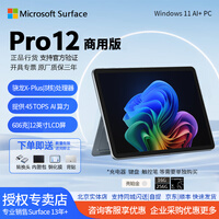 微软(Microsoft)Surface Pro12英寸平板电脑二合一笔记本电脑高通骁龙商用版Windows11轻薄本学生商务学习办公 骁龙 X-Plus(8核)-16+256G 亮铂金 官方标配【无充电器 全系送赠品四件套】
