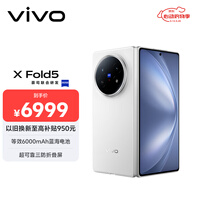vivo X Fold5 12GB+256GB 明白 等效6000mAh蓝海电池 超可靠三防折叠屏 蔡司超级长焦 AI 折叠屏手机