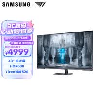 三星（SAMSUNG）43英寸 G70NC Mini-LED 4K 144Hz HDR600 智能系统 内置音箱 玄龙骑士 电竞显示器 LS43CG700NBXXF