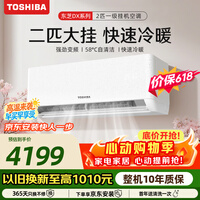 东芝(TOSHIBA)【价保618】空调 DX系列 大2匹1级能效 壁挂机省电变频冷暖纯铜管卧室健康舒适风 RAS-18TKVG1G4-C