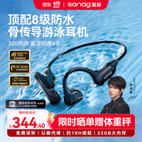 SANAG塞那B60S Pro骨传导游泳耳机 IP68级防水防汗蓝牙运动跑步专用挂耳开放式32G内存
