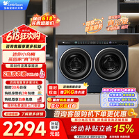 小天鹅(LittleSwan)双筒分区洗 【迷你小乌梅】可组懒人三筒洗衣机 AI智投+洗烘一体 内衣洗衣机一级能效 多筒 TNDD20-08AIDE|迷你小乌梅