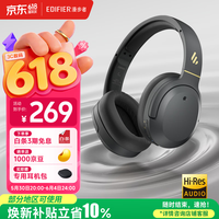 漫步者（EDIFIER）W820NB经典版 头戴蓝牙主动降噪耳机 金标认证 手机电脑笔记本耳机 典雅灰