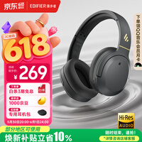 漫步者（EDIFIER）W820NB经典版 头戴蓝牙主动降噪耳机 金标认证 手机电脑笔记本耳机 典雅灰