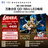 FFALCON雷鸟【价保618】鹤6 26款 85英寸 万象分区1300nits 安桥音响288Hz高刷 平板游戏电视85R69A