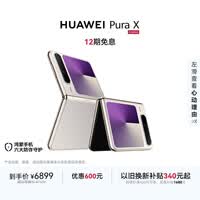 HUAWEI Pura X 12GB+256GB月影灰 1610阔型屏 鸿蒙AI红枫原色影像 折叠屏手机 鸿蒙系统华为手机