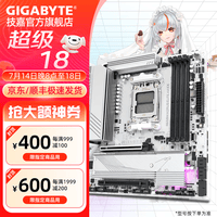 技嘉B650M AORUS ELITE AX ICE冰雕 白色主板带WiFi/蓝牙支持AMD R7 7800X3D/9800X3D/9700X/9600X CPU B650M AORUS ELITE AX ICE