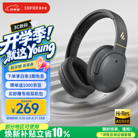 漫步者（EDIFIER）W820NB经典版 头戴蓝牙主动降噪耳机 金标认证 手机电脑笔记本耳机 典雅灰