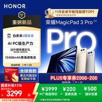 荣耀MagicPad3 Pro 13.3英寸平板电脑【国家补贴】 第五代骁龙8至尊版芯片 高刷护眼屏 月影白12+256GB