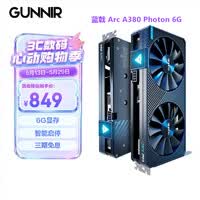 蓝戟Intel Arc A380 Photon/Index GDDR6 2000MHz台式机独立显卡 蓝戟 Arc A380 Photon  OC 6G