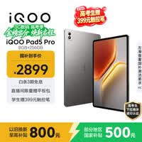 iQOO Pad5 Pro 8GB+256GB 灰晶 国家补贴15% 13英寸游戏电竞大屏 蓝晶×天玑9400+ 平板电脑 vivo