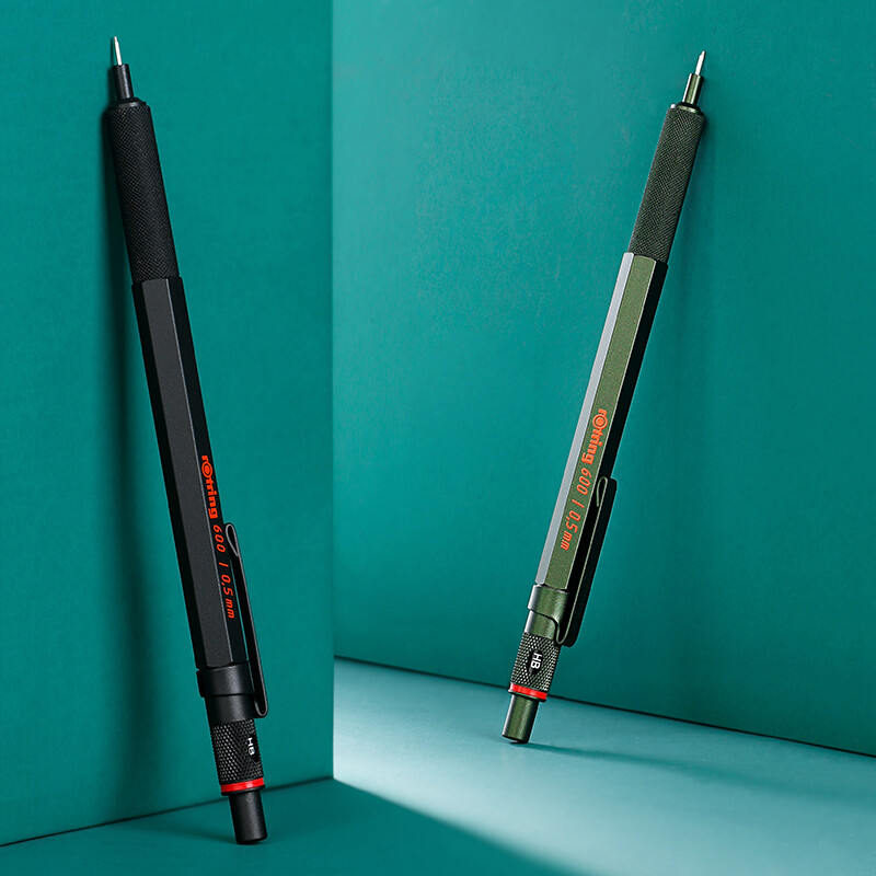 德国红环(rotring)自动铅笔 学生书写全金属笔身专业绘图素描绘画工程