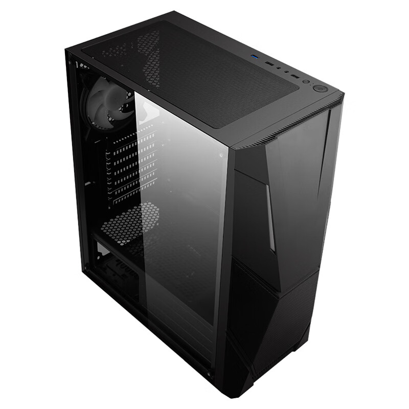 先马(sama)征途 中塔式游戏电脑主机箱 钢化玻璃侧透/支持atx主板240