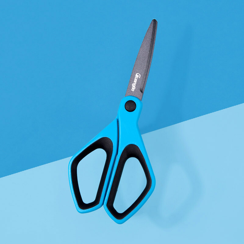 飞兹(fizz)特氟龙剪刀/防粘不锈钢剪刀/办公用品 浅蓝jd8240 *3个