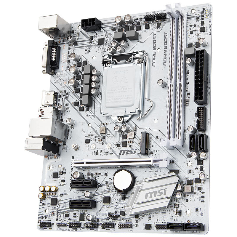 微星(msi)h310m gaming arctic极地板主板