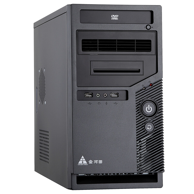 金河田(golden field)3206b机箱电源套装 商务办公pc台式电脑机箱
