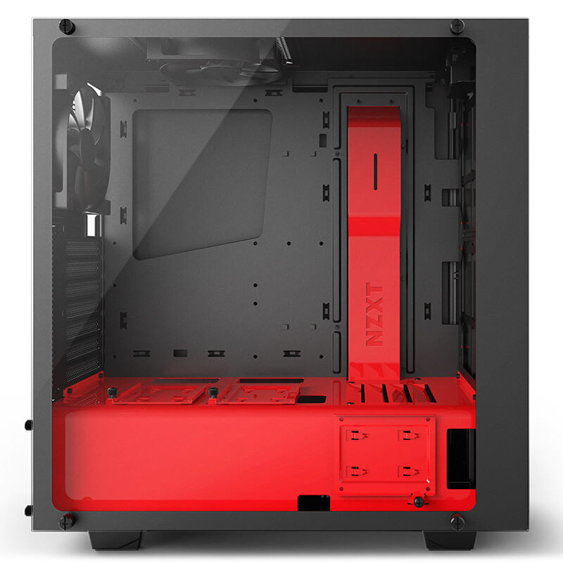 恩杰nzxt s340 elite 黑红 中塔机箱