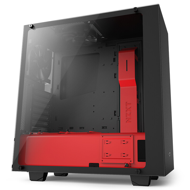 恩杰nzxt s340 elite 黑红 中塔机箱