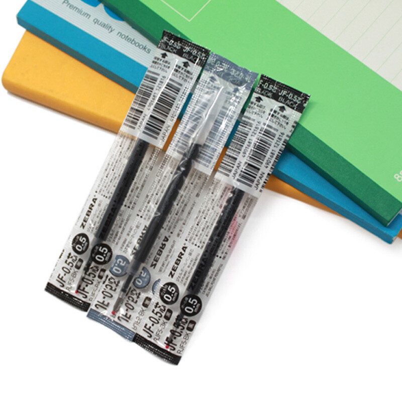 斑马牌(zebra)rjf5 中性笔芯 jf-0.5黑色 10支装 *2个