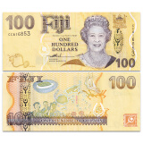 大洋洲-全新UNC斐济纸币2007-12年版 英女王伊丽莎白二世收藏套装 100元 P-114 单张