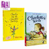 经典儿童文学2册套装 Charlotte's web 夏洛特的网 Charlie and the Chocolate Factory查理和巧克力工厂 英文原版小说原著