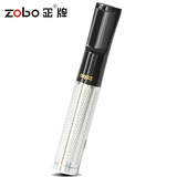 正牌ZOBO清洗型拉杆过滤粗中细烟三用烟嘴套装ZB-863 生日礼品礼物 银色
