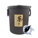 标燕  【大号咖啡色带球管】塑料茶渣过滤垃圾桶ZTT-9602