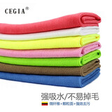 CEGIA 无尘抹布 实验室 药厂GMP车间用强吸水不易掉毛无尘布洁净抹布无尘毛巾 浅紫色 30X30（1条）