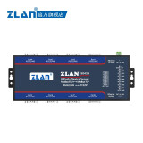 ZLAN卓岚多串口服务器8口串口RS232/485转以太网口ZLAN5843A 含转接板 232转以太网
