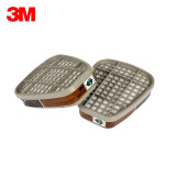 3M 6005滤毒盒防甲醛有机蒸气滤盒防工业粉尘 需要搭配面具使用 2个/包 6005CN防甲醛有机蒸汽