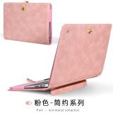BKB电脑包内胆包MateBook13s荣耀14苹果MacBookAir小新15.6吋保护套 粉色简约无手提（留言品牌型号） 苹果电脑(备注品牌型号)