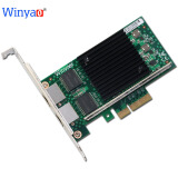 Winyao WY576T PCI-E X4 双口服务器千兆网卡 82576 1000M