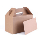 巨惠包装 水果纸盒土鸡蛋手提礼盒干果礼品盒活鸡手提纸箱8种规格选 10个纸盒+10个垫片 STA40*18*30cm