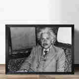 狼天影 物理学家科学家索尔维会议诺贝尔爱因斯坦海报墙贴画挂画纸定制 19 60*90cm仅海报