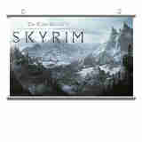 狼天影 上古卷轴5天际海报挂画卷轴折叠泰姆瑞尔大陆学生卧室宿舍可来图定制 上古卷轴14 30*45cm