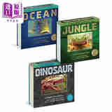 3D立体绘本系列3册 Ocean海洋 Jungle丛林 Dinosaur 光与影视觉书系列 会动的3D图片书 英文原版 纽约时报畅销书