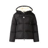 蒙口（Moncler）女士连帽羽绒服袖子可拆卸 黑色 1A00008 54155 999 1码 160/84A