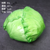 睿格达园艺仿真包菜假假白菜模型蔬菜水果卷心菜紫包菜装饰道具摆件玩具 卷边包菜