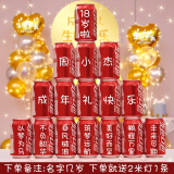 天长地久（TIANCHANGDIJIU）十八岁成年礼可乐定制女生礼物18岁男生女孩成人礼生日男孩 成年礼2号16罐(备注名字几岁)