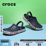 crocs卡骆驰洞洞鞋贝雅卡骆班轻便耐磨一脚蹬休闲鞋|205089 深蓝/辣椒红-4CC 41/42(260mm)