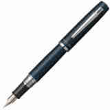 白金（PLATINUM）PNS-5000 铱金笔 PROCYON 金属杆学生/商务练字书写礼品钢笔 深海蓝 F尖细字（书写0.5mm左右）/不含吸墨器