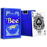 Bee小蜜蜂扑克牌 美国进口宽版纸牌 蓝韵烫金1副