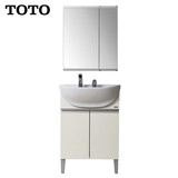 TOTO 浴室柜组合LDSW601W抽拉龙头梳洗大肚盆落地式套装 浴柜+抽拉龙头+镜柜【不带镜灯】