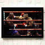 狼天影  拳王迈克泰森海报墙贴画拳击格斗搏击装饰挂画励志贴纸可定制 拳王泰森18 40*60cm仅海报