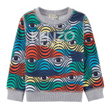 高田贤三 KENZO KIDS 奢侈品童装 男童多色棉质眼睛图案卫衣 KN15628 92 4A/4岁/104cm