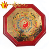 妙如意 邵伟华八卦吉祥盘摆件平面镜客厅工艺盘室内办公桌店铺装饰 精品二号19公分