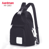 Aardman双肩妈咪包女多功能小号2022新款时尚外出背包妈妈包母婴包 HY-1803 质感黑