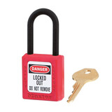 玛斯特（Master Lock）406RED 红色工程塑料 绝缘安全挂锁 不同花