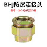 威尔克VRK BHJ防爆活接头内外螺纹碳钢镀锌内丝接头外螺纹 DN20(6分)双内丝 BHJ防爆活接头 